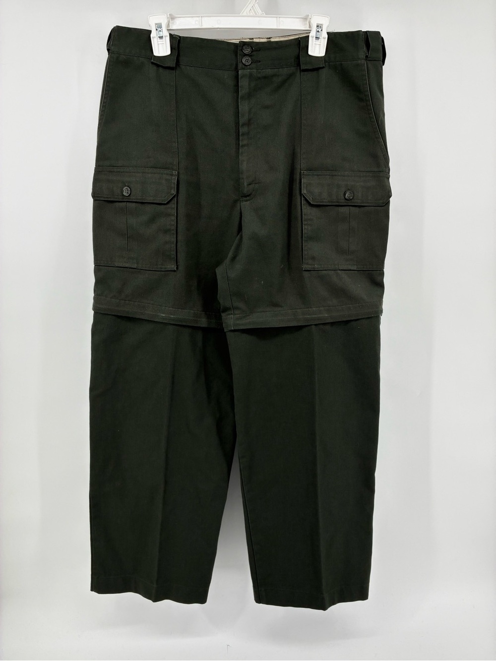 Tilley Men's Cargo Pants in Dark Green - Classic Utility Style Made in Canada